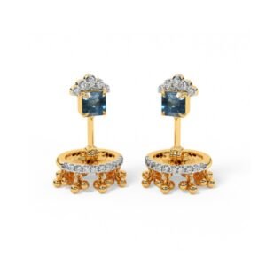 Gemstone Jhumki Earrings