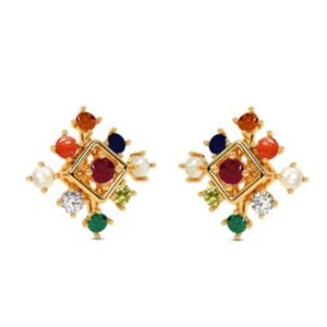 Navratna Studs Gemstone